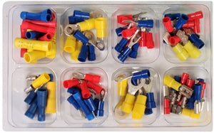 PICO 6B-E Terminal Assortment Kit; Vinyl Insulated Butt Connectors, Rings, Spades, Quick Connectors, Bullets & Plugs