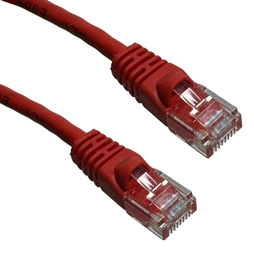 PSI Data 6E04UMRD-PC-07 Cat6e Red Patch Cord with Snagless Boot, 550MHz UTP, Wired T568B, 7' Length