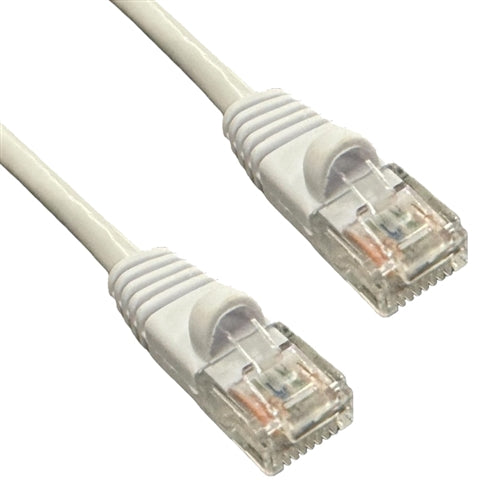 PSI Data 6E04UMWH-PC-07 Cat6e White Patch Cord with Snagless Boot, 550MHz UTP, Wired T568B, 7' Length