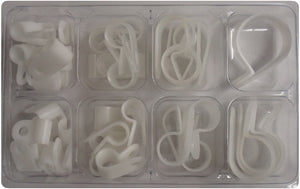 PICO 6N-E Heavy Duty Nylon Clamp Assortment Kit, Sizes From 3/16" to 1"