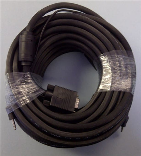 Philmore 70-5142 High Resolution Super VGA (S-Vga) Cable with 3.5mm Audio Plug, HD15 D-Sub, Male-Male, 50' Length
