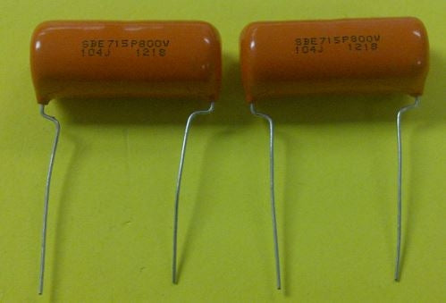 Vishay 715P10458MD3 Capacitor Polypropylene Film 0.1uF 800VDC "Orange Drop-Low Loss"
