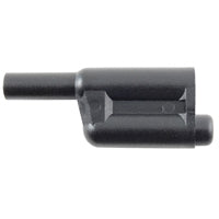 NTE Black Stackable Shrouded Banana Plug 72-061