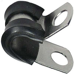 PICO 7416-34 1/2" Rubber Insulated Stainless Steel Cable Clamp, 20-Piece