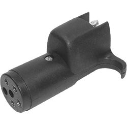 PICO 7711-11 6 Pole Round Male Pug to 4-Way Flat Female Trailer Connector Adapter, 1-Piece