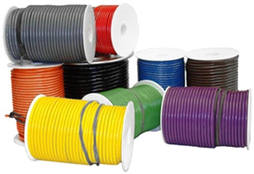 PICO 8016-0-C Black TEW Wire 16AWG 26/30 Stranded Bare Copper, Single Conductor, CSA/600V/105C, 100' Roll
