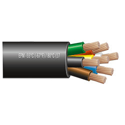 PICO 8158-B 14/4 - 10/2 - 12/1 AWG Deep Freeze RV Trailer Cable, 50' Length