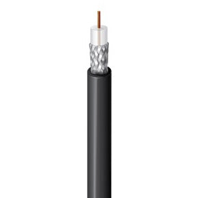 Belden 8240 RG58/U Type Coax Cable 20AWG Conductor, Tinned Copper Braid Shield, 50 Ohm, Black PVC (152M = Full Roll)