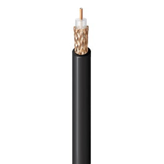 Belden 8241 RG59/U Type Coax Cable 23AWG Conductor, Bare Copper Braid Shield, 75 Ohm, Black PVC (152M = Full Roll)