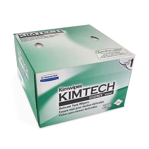 MG Chemicals 830-34155 Kimtech Kimwipes 4.4" x 8.4" 1-PLY Delicate Task Wipers (286 Pack), Pop-Up Box