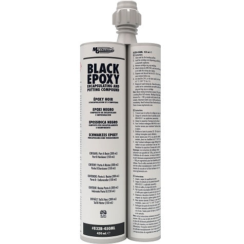 MG Chemicals 832B-450ML Black Potting Compound / Epoxy, Dual Cartridge
