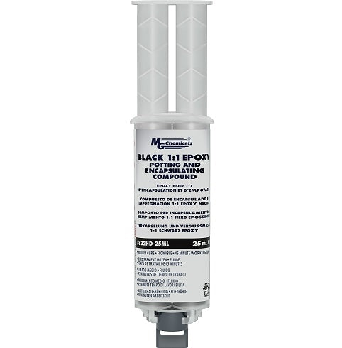 MG Chemicals 832HD-25ML Black 1:1 Epoxy Potting and Encapsulating Compound