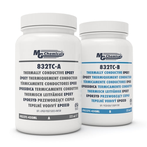 MG Chemicals 832TC-450ML Black Thermally Conductive Epoxy Encapsulating and Potting Compound