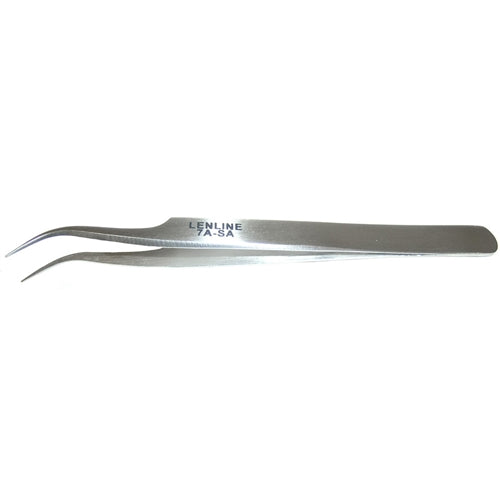 Mode 84-142-1 Curved Fine Point Tip Tweezers 120mm, Stainless Steel, Non-Magnetic Fine Tip