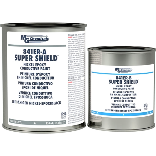 MG Chemicals 841ER-1.17L Nickel Conductive Epoxy Paint, 2 Can Kit