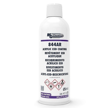 MG Chemicals 844AR-340G Acrylic ESD-Safe Coating for Plastic, Aerosol 373mL