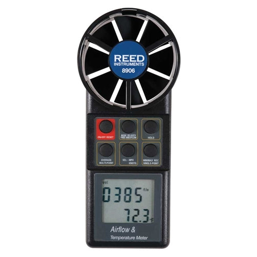 REED 8906 Vane Thermo-Anemometer with Air Volume