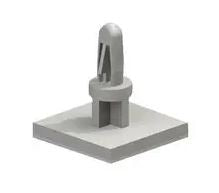 Keystone 9083 Adhesive Mount Snap-In PCB Mount Spacer, 1/2" High