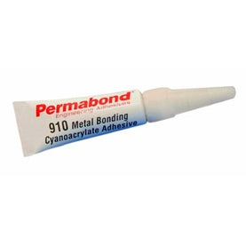 Permabond 910 Methyl Cyanoacrylate Clear Adhesive, Super Glue, Bonds Plastics, Rubber, Metal, 3g Tube
