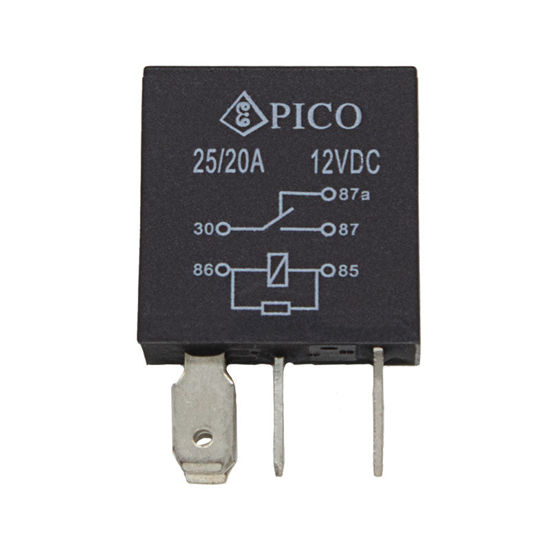 PICO 911-35 12V DC 25/20 Amp SPDT Micro Relay with Resistor, 25-Piece