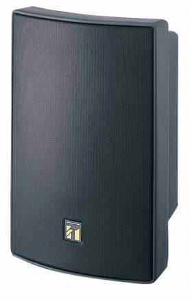 TOA BS-1030B 30W 12cm Dynamic Cone 2-WAY Bass Reflex Black Speaker, 70V/8OHM, Metal Grill