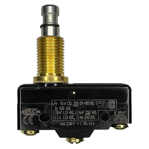 Honeywell BZ-2RN702 Premium Large Basic Limit Switch with Overtravel Plunger, SPDT 15A/125VAC 0.5A/125VDC, Micro Switch