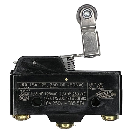 Honeywell BZ-2RW826-A2 Premium Large Basic Limit Switch with Roller Lever, SPDT 15A/125VAC 0.5A/125VDC, Micro Switch