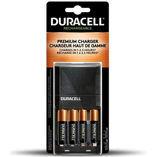 Duracell CEF27RFP Ion Speed 4000mW 1 Hour Charger - Includes 2 'AA' & 2 'AAA' Batteries