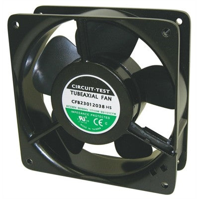 Circuit-Test CFB23012038HS 230VAC Sleeve Bearing Fan 120mm x 120mm x 38mm 95/105CFM 42/46dB 2700/3100RPM