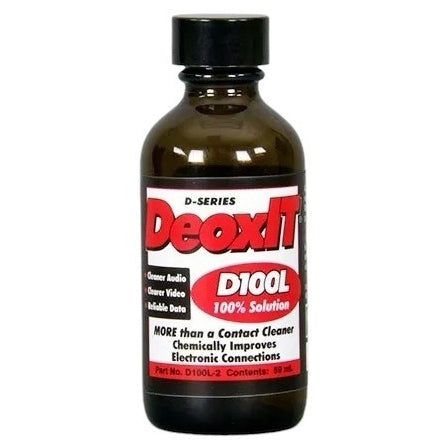 Caig D100L-2 DeoxIT Contact Cleaner / Lubricant, D-Series Liquid, 59mL Bottle