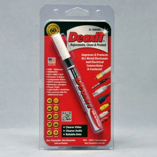 Caig D100P DeoxIT D-Series Contact Cleaner Pen, 100% Solution, 6mL