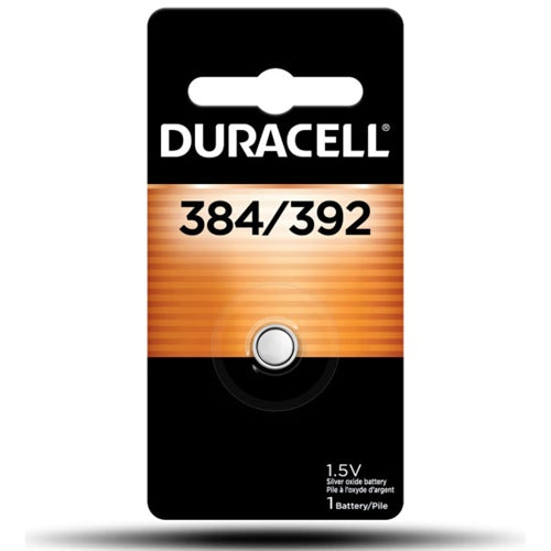 Duracell D392 1.5V Silver Oxide Watch Battery (384, SR41, SR736W, K392, K384, SB-B1, RW37/RW47, 280-13/18 Equivalent)