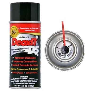 Caig D5S-6-LMH DeoxIT Contact Cleaner / Lubricant 142g: Red Aerosol Spray