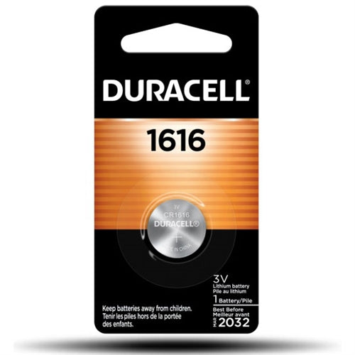 Duracell DL1616-1 3V Lithium Button Cell Battery (CR1616, ECR1616, BR1616 Equivalent)