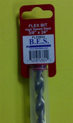 BES FLX3824 HSS Flex Drill Bit 3/8" Diameter, 24" Long