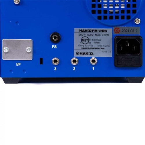 Hakko FM206-DTS Solder Rework Station 410W DTS 3 Ports ESD with FM2024-42 FM2022-05 FM2027-06, FM-206