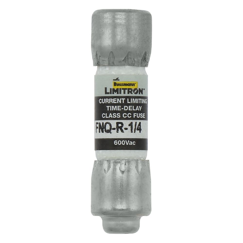 Bussmann FNQ-R-1/4 Fuse 0.25 Amp 600VAC Slow Blow Class CC Rejection-Type Fiber-Tube (13/32" x 1-1/2") 0.25A 1/4A