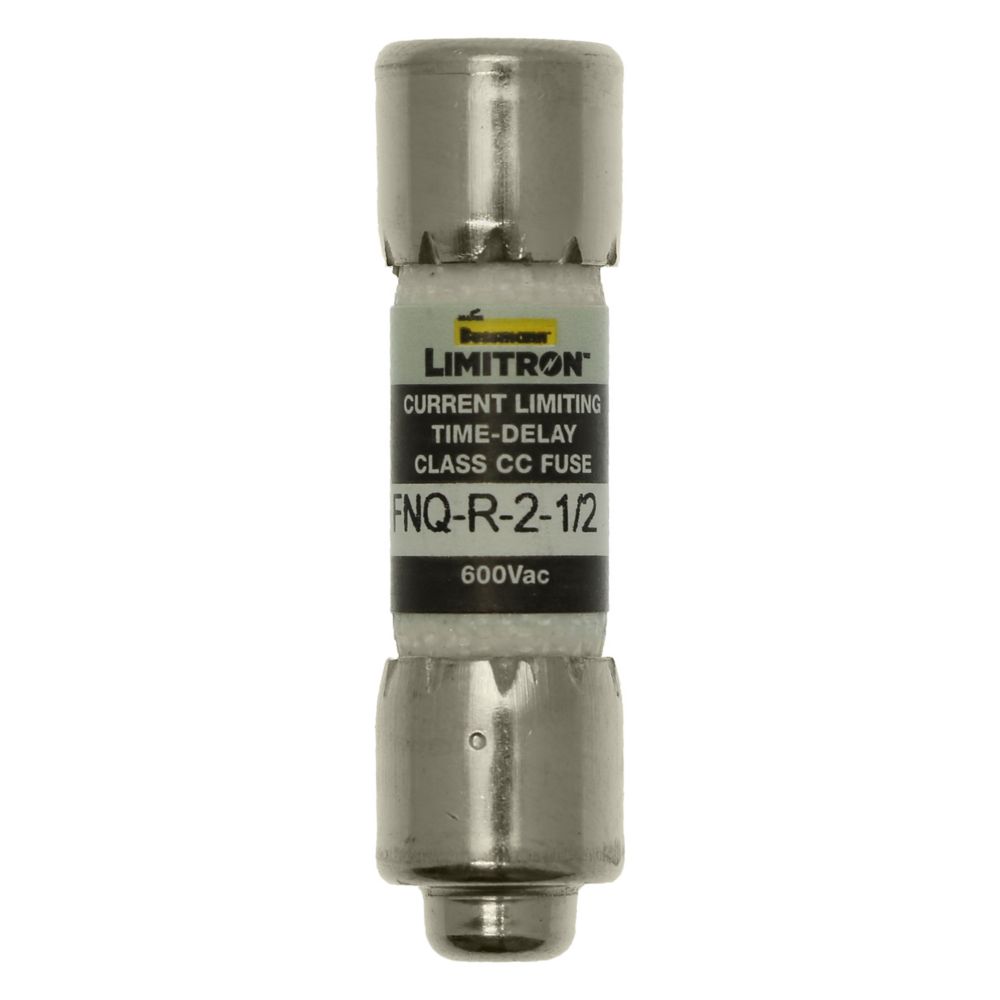 Bussmann FNQ-R-2-1/2 Fuse 2.5 Amp 600VAC Slow Blow Class CC Rejection-Type Fiber-Tube (13/32" x 1-1/2") 2.5A 2.5AMP