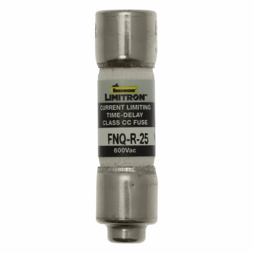 Bussmann FNQ-R-25 Fuse 25 Amp 600VAC Slow Blow Class CC Rejection-Type Fiber-Tube (13/32" x 1-1/2") 25A 25AMP