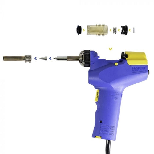 Hakko FR-301 Portable Desoldering Tool 140W with Case, N61-08 1.0mm Desoldering Tip Included