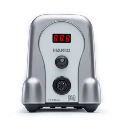 Hakko FX888DX-010SV Digital Soldering Station Titanium Silver, Includes T18-D16 Tip, Tip Cleaning Sponge & Wire