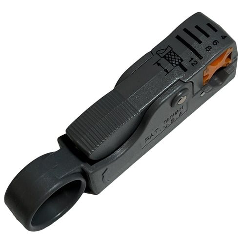 Gizwiz G-332 Coaxial Rotary Wire Stripper, 2-BLADE, for RG58, RG59, RG6 & RG6Q Quad Shield Cable