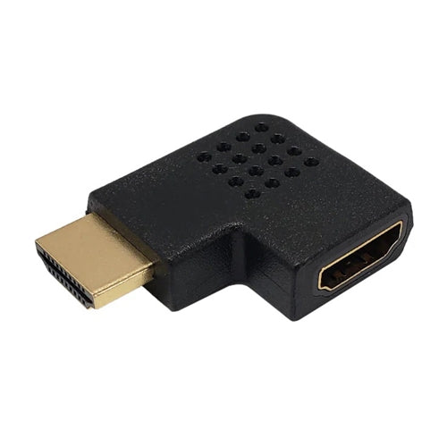 Phantom Cables HDMI90L HDMI Horizontal Right Angle Adapter (M-F), 90 Degree Left Elbow