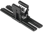 Hellermann Tyton 151-03404 Edge Clip and Tape Clip, EC14, Panel Thickness 0.04" - 0.12", 1.6" Long, PA66HIRHS, Black, 500/pkg