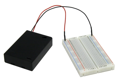 BPS Busboard KIT-BB400+pw3 BB400 Solderless Breadboard and 3AA Battery Box with Switch and Breadboard Pins