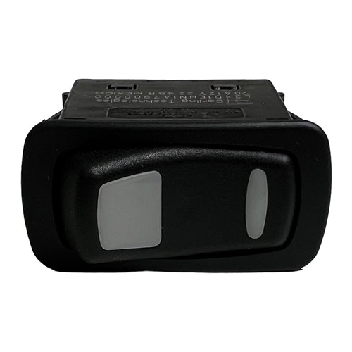 Carling L24D1EHN1-A7900 Lighted Rocker Switch DPDT On-On, 20A@12VDC, Amber/Green LED, QC Terminals *Max 12VDC*