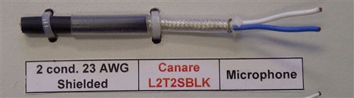Canare L2T2SBLK 2 Conductor 23AWG Microphone Cable, Braided Copper Shield , (100M = Full Roll)