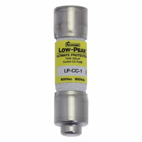 Bussmann LP-CC-1 Fuse 1 Amp 600VAC/300VDC Class CC Low Peak Time-Delay (0.41" x 1-1/2") 1A 1AMP