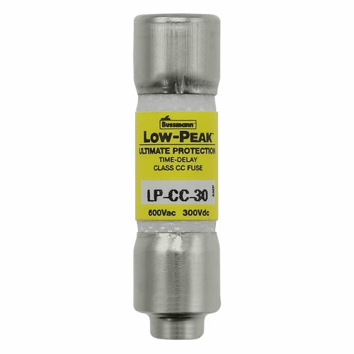 Bussmann LP-CC-30 Fuse 30 Amp 600VAC/300VDC Class CC Low Peak Time-Delay (0.41" x 1-1/2") 30A 30AMP