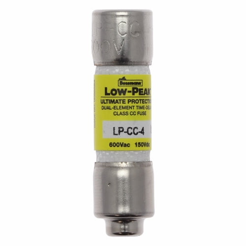 Bussmann LP-CC-4 Fuse 4 Amp 600VAC/150VDC Class CC Low Peak Time-Delay (0.41" x 1-1/2") 4A 4AMP